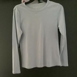 Ladies beautiful powder blue long sleeve T-shirt